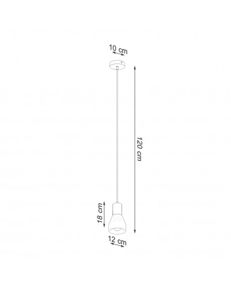 Lampa wisząca QUBIC czarna Sollux SL.0963