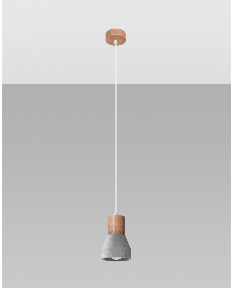 Lampa wisząca QUBIC szara Sollux SL.0964