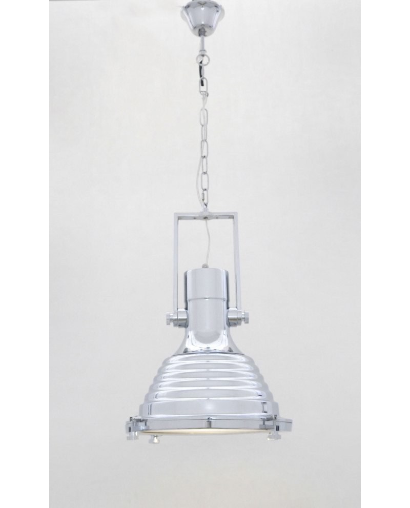 LAMPA WISZĄCA INDUSTRIALNA LOFT CHROMOWANA BOTTI