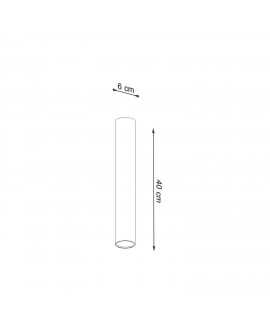 Plafon LAGOS 40 czarny Sollux SL.1002