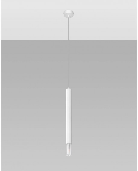 Lampa wisząca WEZYR 1 biała Sollux SL.0957