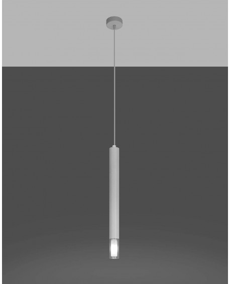 Lampa wisząca WEZYR 1 biała Sollux SL.0957