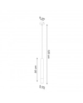 Lampa wisząca WEZYR 1 biała Sollux SL.0957