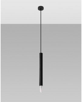 Lampa wisząca WEZYR 1 czarna Sollux SL.0960