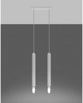 Lampa wisząca WEZYR 2 biała Sollux SL.0958