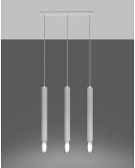 Lampa wisząca WEZYR 3 biała Sollux SL.0959