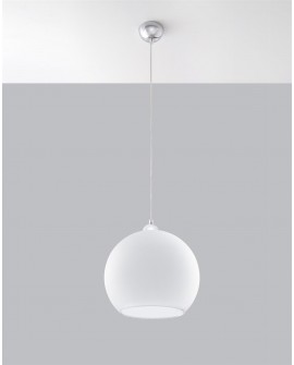 Lampa wisząca BALL biała Sollux SL.0256