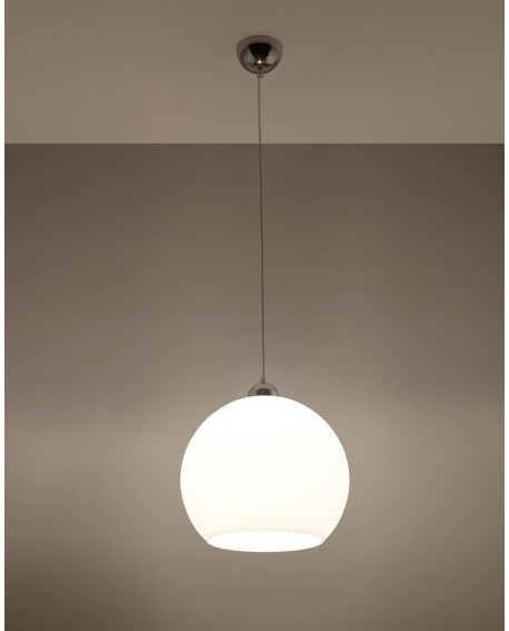 Lampa wisząca BALL biała Sollux SL.0256