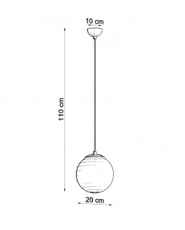 Lampa wisząca UGO 20 chrom Sollux SL.0263