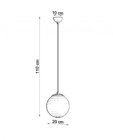 Lampa wisząca UGO 20 chrom Sollux SL.0263