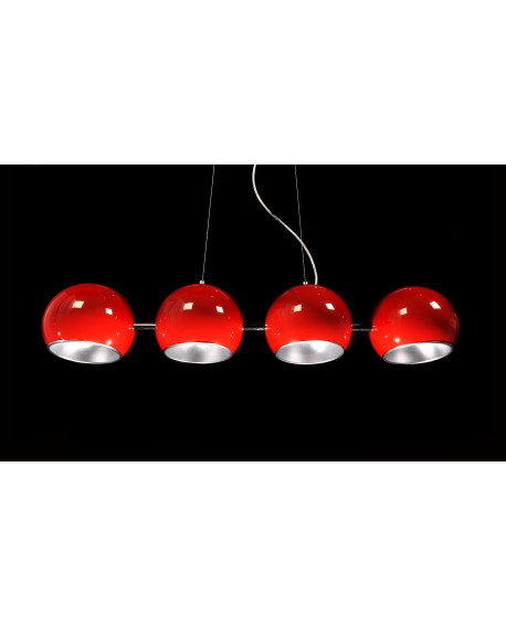 LAMPA WISZĄCA CZERWONA AURORA W4