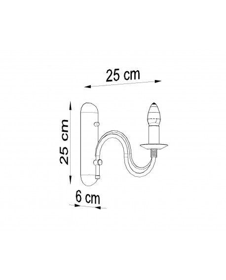 Kinkiet MINERWA czarny Sollux SL.0220