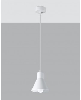 Lampa wisząca TALEJA 1 biała E27 Sollux SL.0983