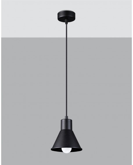 Lampa wisząca TALEJA 1 czarna E27 Sollux SL.0985