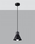 Lampa wisząca TALEJA 1 czarna E27 Sollux SL.0985