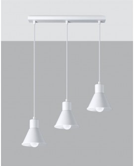 Lampa wisząca TALEJA 3 biała E27 Sollux SL.0984