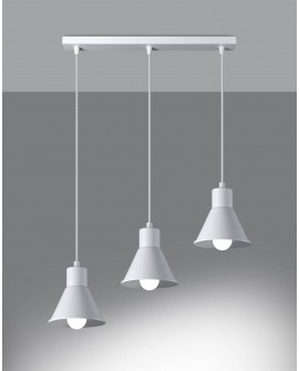 Lampa wisząca TALEJA 3 biała E27 Sollux SL.0984