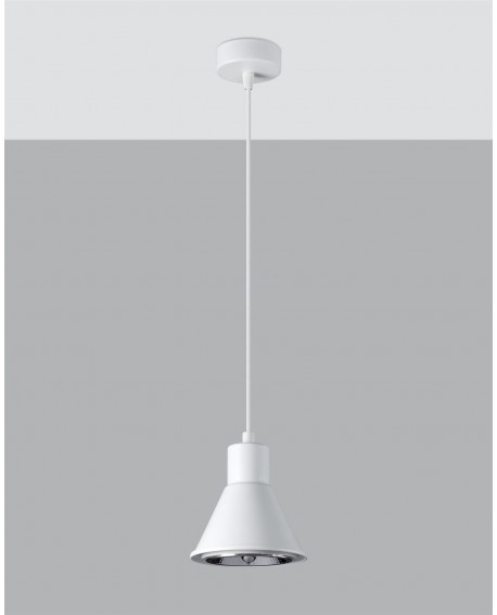 Lampa wisząca TAZILA 1 biała ES111 Sollux SL.0987