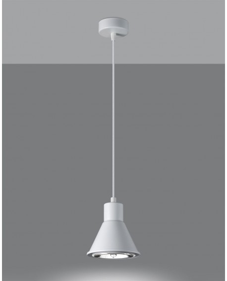 Lampa wisząca TAZILA 1 biała ES111 Sollux SL.0987