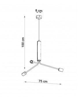 Żyrandol DUOMO 3D Sollux SL.0303