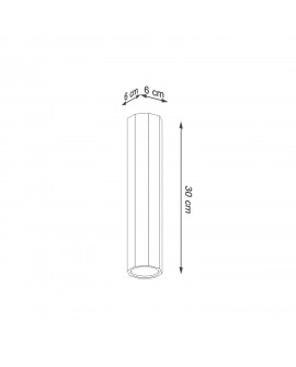 Plafon ZEKE 30 dąb Sollux SL.1034