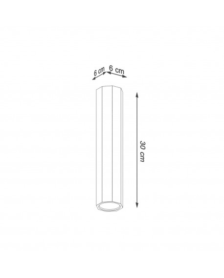 Plafon ZEKE 30 dąb Sollux SL.1034