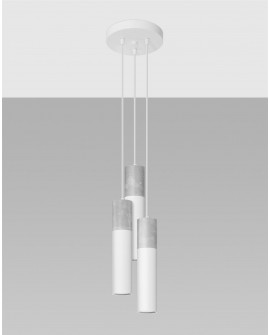 Lampa wisząca BORGIO 3P biały Sollux SL.1080