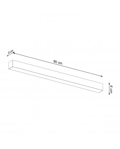 Kinkiet PINNE 90 biały 3000K Sollux TH.053