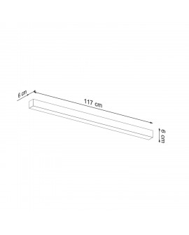 Kinkiet PINNE 117 czarny 3000K Sollux TH.072