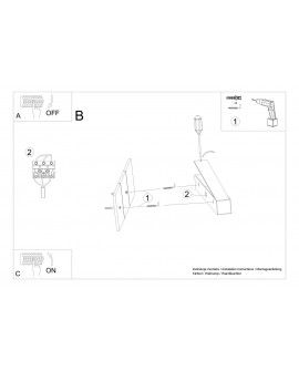 Kinkiet PINNE 117 szary 3000K Sollux TH.073