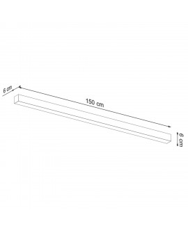 Kinkiet PINNE 150 szary 3000K Sollux TH.091