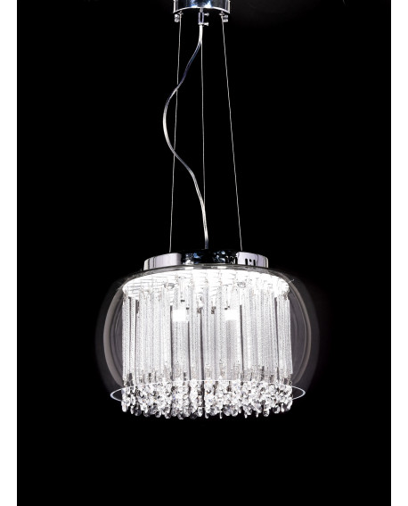 LAMPA WISZĄCA NOWOCZESNA GUSTO D40 CLEAR