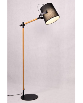 LAMPA STOJĄCA PODŁOGOWA CZARNA LAPIDUS