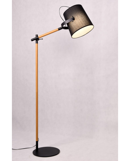 LAMPA STOJĄCA PODŁOGOWA CZARNA LAPIDUS