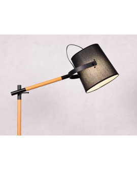 LAMPA STOJĄCA PODŁOGOWA CZARNA LAPIDUS