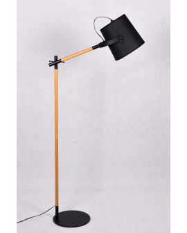 LAMPA STOJĄCA PODŁOGOWA CZARNA LAPIDUS