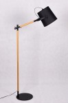 LAMPA STOJĄCA PODŁOGOWA CZARNA LAPIDUS