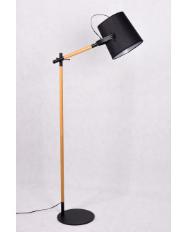 LAMPA STOJĄCA PODŁOGOWA CZARNA LAPIDUS