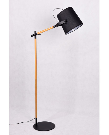 LAMPA STOJĄCA PODŁOGOWA CZARNA LAPIDUS