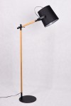 LAMPA STOJĄCA PODŁOGOWA CZARNA LAPIDUS