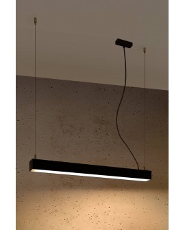 Lampa wisząca PINNE 67 czarna 3000K Sollux TH.030