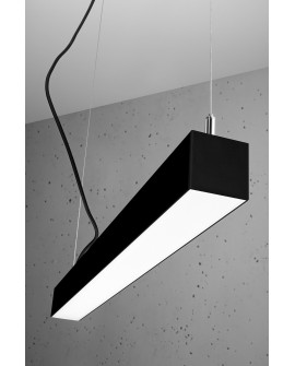 Lampa wisząca PINNE 67 czarna 3000K Sollux TH.030