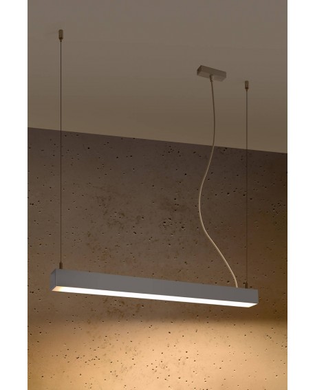 Lampa wisząca PINNE 67 szara 3000K Sollux TH.031