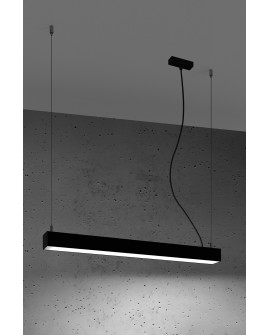 Lampa wisząca PINNE 67 czarna 4000K Sollux TH.033