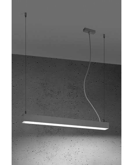 Lampa wisząca PINNE 67 szara 4000K Sollux TH.034