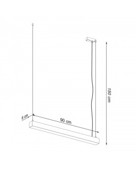 Lampa wisząca PINNE 90 biała 3000K Sollux TH.047