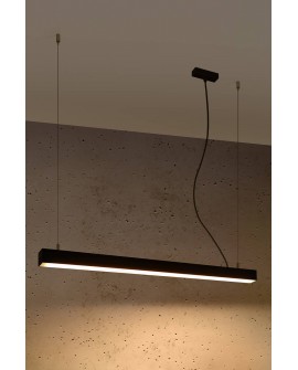 Lampa wisząca PINNE 90 czarna 3000K Sollux TH.048