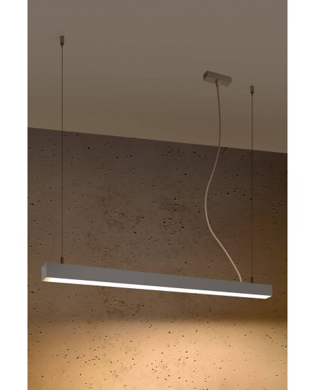 Lampa wisząca PINNE 90 szara 3000K Sollux TH.049