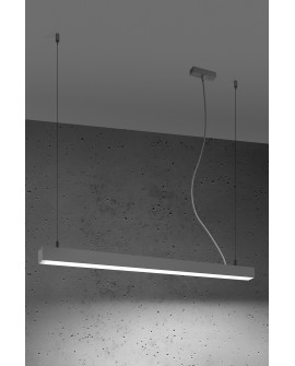 Lampa wisząca PINNE 90 szara 4000K Sollux TH.052