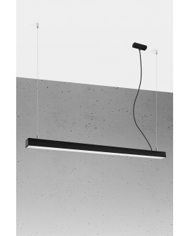 Lampa wisząca PINNE 117 czarna 3000K Sollux TH.066